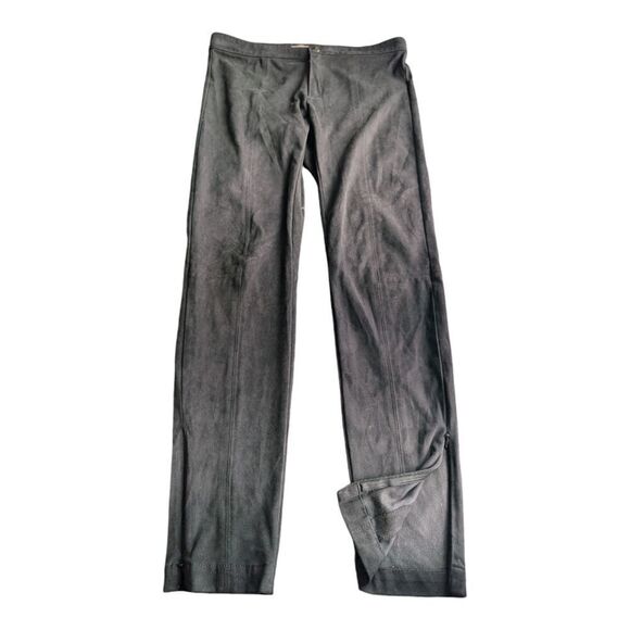 Banana Republic black faux suede skinny pants size 2 - Picture 8 of 9